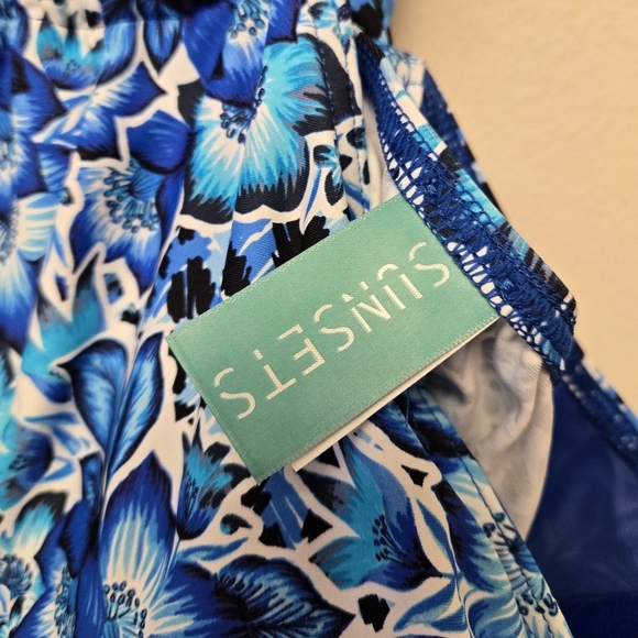Sunsets Mia Tankini Top Bay Blues Floral E Cup - Picture 5 of 8
